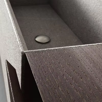 Armoires de cuisine en bois massif avec bois véritable et rangement à tiroirs personnalisable