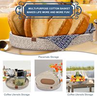Napperons classiques QJMAX en corde de coton tressée, écologiques, pliables, résistants à la chaleur, blancs/teints, tailles personnalisables pour tables à manger