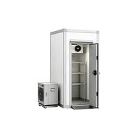 0~5 ° Chambre froide de plain-pied en acier inoxydable avec panneaux intérieurs pour une température stable, idéale pour les usines de préparation alimentaire
