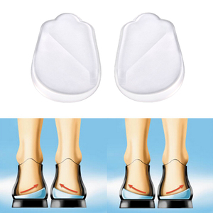 Solette in Gel Mediali e Laterali con Cuneo per <span class=keywords><strong>Tallone</strong></span> - Inserti Adesivi Correttivi per Scarpe per Aiutare l'Allineamento del Piede e il <span class=keywords><strong>Dolore</strong></span> al Ginocchio HA00406 - Product Image 6