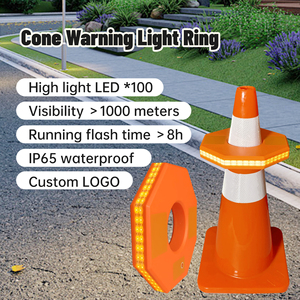 Khả năng hiển thị cao chướng ngại vật Flare cảnh báo <span class=keywords><strong>Cone</strong></span> ánh sáng cho Giao Thông Đường Bộ <span class=keywords><strong>LED</strong></span> sạc Strobe Beacon cho an toàn cones - Product Image 5