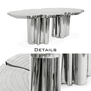 Mesas <span class=keywords><strong>de</strong></span> Comedor Modernas y Únicas <span class=keywords><strong>de</strong></span> Acero Inoxidable para el Hogar, Oficina y Restaurante, para Muebles <span class=keywords><strong>de</strong></span> <span class=keywords><strong>Cocina</strong></span> y Sala <span class=keywords><strong>de</strong></span> Estar - Product Image 6