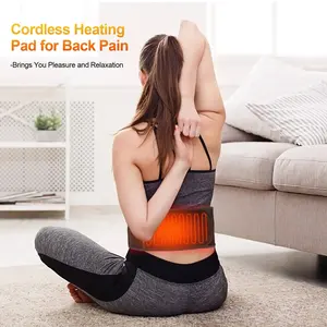 Portable USB Waist Heating Pad Far Infrared Heating Massage Waist Belt For Abdominal Back Pain Relief