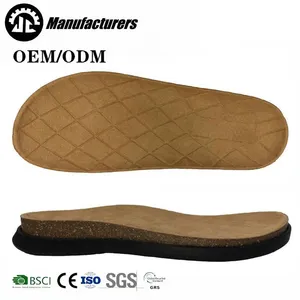 Wholesale Rubber TPR Cork Shoe Soles For Men Slippers And Sandals