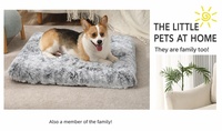 Coussin pour animaux de compagnie en mousse à mémoire de forme, lit pour chien, détachable, lavable, nid douillet pour l'automne et l'hiver, tapis pour chat, accessoires pour animaux de compagnie