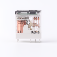 RY-ele Kit de socle de relais électromagnétique personnalisable RX1CO-A220L & RX1COF 5 broches 16A 250VAC, scellé, miniature, en alliage d'aluminium