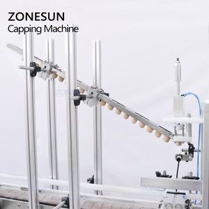ZONESUN ZS-XG1870D1 Bàn Nút Chai Khí Nén Tự Động Rượu Vang Chai Đóng Nắp Uốn Tóc Bồng Máy Ép - Product Image 2