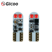 Ampoule LED Gicoo 12V T10 W5W 194, remplacement pour éclairage de plaque d'immatriculation latérale de voiture, lentille convexe 9x26mm