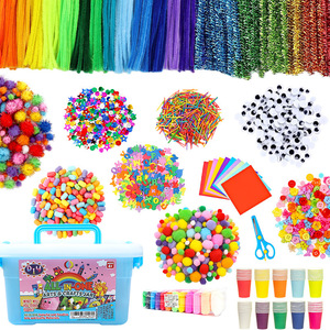 ชุดงานฝีมือออลอินวันสำหรับเด็ก พร้อมที่รีดตกแต่ง ขนนก กระดุม และอื่นๆ - Product Image 3