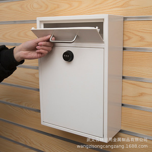 Buzón de Metal montado en la pared impermeable para exteriores, entrega de paquetes de jardín doméstico con cerradura, cajas de letras de Metal para aplicación posterior - Product Image 4