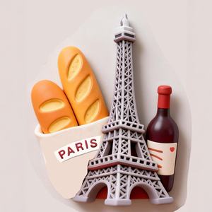 Aimant de réfrigérateur 3D vintage en résine, souvenirs de voyage, cadeau d'anniversaire, de Noël, de la Saint-Valentin, de Thanksgiving, personnalisation OEM - Product Image 4