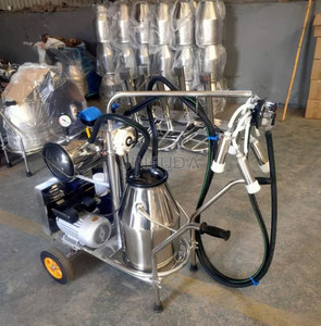 Máquina de Ordeño para Vacas y Cabras, de Doble Cubeta Transparente, <span class=keywords><strong>con</strong></span> Doble Alimentación (<span class=keywords><strong>Gas</strong></span> y Eléctrica), Eficiente para Uso Rural en Granjas Lecheras - Product Image 3
