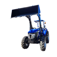 Traktor Mini Multifungsi Pertanian TOPONE 4WD 70HP, Mesin & Motor Berkinerja Tinggi dengan Pemuat Depan