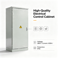Armoire de commande PLC industrielle extérieure étanche et robuste pour l'automatisation d'usine et la distribution électrique