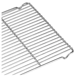 Hot Selling Heavy Duty Rectangular BBQ Stainless Steel Grid Out Cooking Accessories Metal Grill Grate
