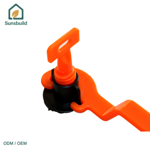 Système de nivellement de carreaux en forme de T réutilisable de haute qualité Sunsbuild, avec goupilles de verrouillage en acier inoxydable, assurant un alignement précis - Product Image 1