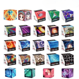 Juguete <span class=keywords><strong>de</strong></span> Rompecabezas Geométrico Magnético Transformable, Diseño Educativo para Aliviar el Estrés, <span class=keywords><strong>Cubo</strong></span> Infinito <span class=keywords><strong>3D</strong></span> para Niños y Adultos - Product Image 4