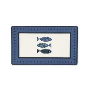 Assiettes de service Excelsa Ocean Ceramic 25x2.5x15 cm multicolores, lot de 6 assiettes en céramique - Product Image 1