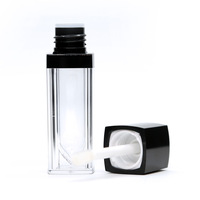 Tubes de brillant à lèvres personnalisés en gros, sérigraphiés, mats, transparents, roses, noirs, pour cosmétiques, fard à joues, 5 ml, avec bouchon à vis en aluminium/plastique, marque privée