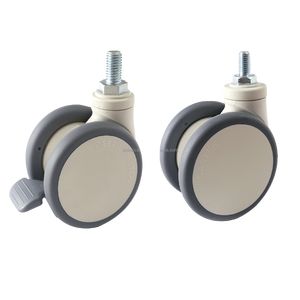 125mm 5-Zoll-Gewindestiel mit Doppel rädern für Krankenhaus bett möbel räder - Product Image 5