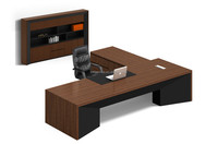 Mobilier de bureau Design moderne Manager/BOSS/CEO Desk OEM Custom Made Products Placage Fini Office Executive Table Customisée