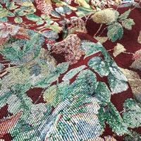 Jacquard usine personnalisé tapisserie tissu d'ameublement tissus teints en fil pour vêtements Gobelin sac et tapisserie tissé couverture