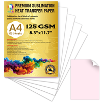 Papel de Sublimación Premium MR.R, Papel de Transferencia de Calor de 125 g/m², A4, 100 Hojas por Paquete