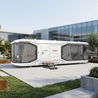 H40 Ultra Smart Mobile Capsule Cabin Maison modulaire préfabriquée en acier avec chambre à coucher, salle de bain, cuisine pour la vie moderne