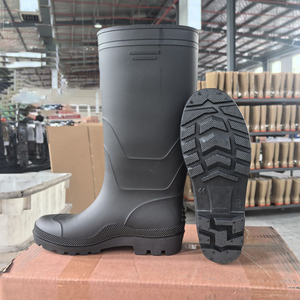 Stivali da pioggia in gomma ispessita antiscivolo anti-usura da <span class=keywords><strong>uomo</strong></span> per protezione del lavoro stivali da pioggia in Pvc - Product Image 3