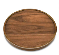 Funktionaler Runder Akazienholz Lazy Susan Organizer Küchen-Drehteller für Schrank Speisekammer Tischorganisation