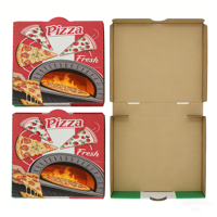 Individuell Bedruckte Kartonbox in Schwarzer Ausführung, Luxuriöse Lebensmittelverpackung, Wellpappe-Pizzakarton 32 cm 12 Zoll mit LOGO