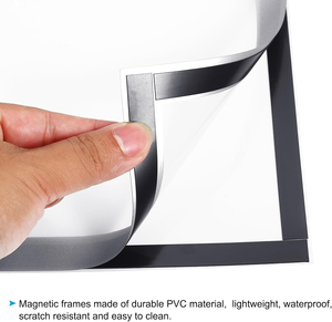 Cadre photo magnétique en PVC, rectangulaire, à fixer au mur, étanche, léger, résistant aux rayures, support d'affichage horizontal - Product Image 1