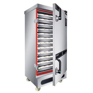 ダブルドア商业米蒸し器キャビネットステンレス钢、电気/ガス、自动水充填、アンチスケール - Product Image 1