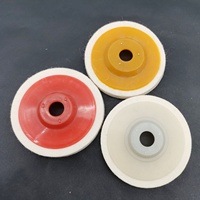 Disque de polissage en feutre de laine fine de haute qualité, diamètre 100 mm, roue abrasive moyenne OEM pour métal et acier inoxydable