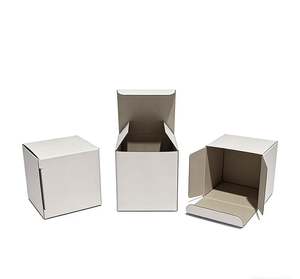 Customized High-End Recycled Materials Plain 350gsm White Cardboard Rigid <b>Boxes</b> for Lipstick Cosmetic <b>Small</b> Perfume Packaging - Product Image 2