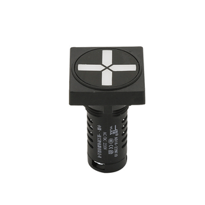 AD16-22WF/<span class=keywords><strong>NDG</strong></span> 22mm Rouge Vert Double Couleur Couteau Isolant Détecteur de Défaillance au Sol avec Voyant Lumineux et Buzzer 24V - Product Image 1