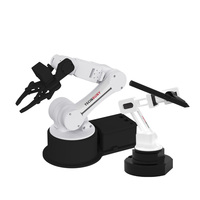 Brazo Robótico de Enseñanza Maestro-Esclavo Tscinbuny 6DOF, Brazo Mecánico Servo Totalmente Metálico, Robot de Enseñanza Paso a Paso con Cinemática DH