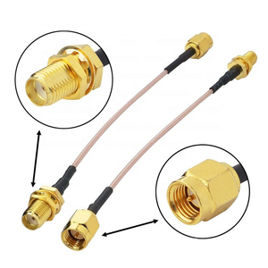 <span class=keywords><strong>Componentes</strong></span> de RF al por Mayor de Fábrica, Conector Macho Color Dorado, <span class=keywords><strong>Cable</strong></span> <span class=keywords><strong>Coaxial</strong></span> RG316 para Sistemas de Telecomunicaciones - Product Image 5