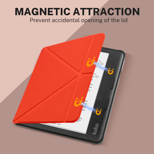 <span class=keywords><strong>Kobo</strong></span> N428 Soft Shell Magnetic Sleep Housse de protection en cuir 2024 <span class=keywords><strong>Kobo</strong></span> <span class=keywords><strong>Libra</strong></span> Couleur E-Book Case pour Kindle Made PU Silicon - Product Image 3
