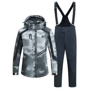 재고 여성 스키 의류 세트 방풍 재킷과 겨울 착용 스노우 스포츠 및 스노우 보드 바지 - Product Image 5