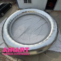 Anneau de donut gonflable géant sur mesure / Décoration de scène en forme d'anneau circulaire gonflable