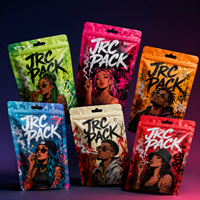 Sac en Mylar Réutilisable Anti-Odeur avec Logo Personnalisé 3,5g Découpe à la Moule Ziplock Impression Gravure Forme Spéciale Impression en Forme d'Aliments