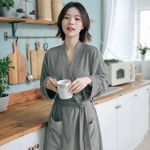 <span class=keywords><strong>Accappatoio</strong></span> da <span class=keywords><strong>Donna</strong></span> in Tessuto Spugna Assorbente ad Asciugatura Rapida, Materiale Traspirante per Hotel, Vestaglia Universale per Tutte le Stagioni - Product Image 5