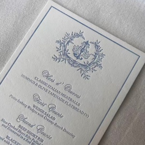Cartoline Personalizzate in Carta di Cotone 600g, Inviti e Biglietti di Ringraziamento Goffrati e Stampati in Letterpress per Packaging - Product Image 5