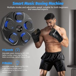 Appareil d'entraînement de <span class=keywords><strong>boxe</strong></span> électronique intelligent mural avec cible LED Bluetooth pour la vitesse de réaction, le <span class=keywords><strong>cardio</strong></span> et l'<span class=keywords><strong>exercice</strong></span> à domicile - Product Image 2