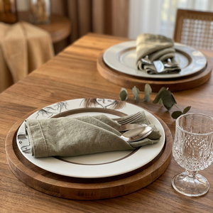 Bandeja de Madera Multifuncional, Elegante, Grabada, Moderna, Estilo Europeo Americano, Hecha a Mano, Duradera, Reutilizable, Ecológica, Apta para Lavavajillas - Product Image 2