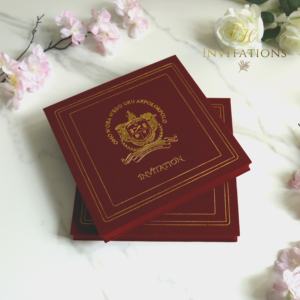 Boîte personnalisée à thème <span class=keywords><strong>vin</strong></span> rouge, carton d'invitation de <span class=keywords><strong>mariage</strong></span> en acrylique avec impression bronzante, carte de remerciement pour affaires, 50 pièces - Product Image 3
