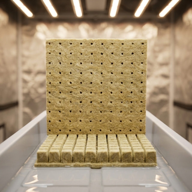 Sterile Hydroponic Media Cube Stone Wool Grow Cubes Hydroponic Seedling Plugs OEM Custom Size for Agricultural Greenhouse