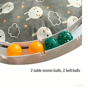 Оптовая продажа напрямую с завода: Лежанка-лежанка для кошек с шариком-треком – Новинка, хит продаж, игрушка для самостоятельных игр кошек - Product Image 5