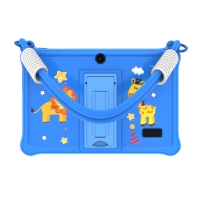 Tablette pour enfants K7 Pro Panda 7 pouces avec étui en silicone, Android 13, 2 Go + 2 Go, 32 Go, pour l'apprentissage des enfants, Wifi, tablette pour enfants